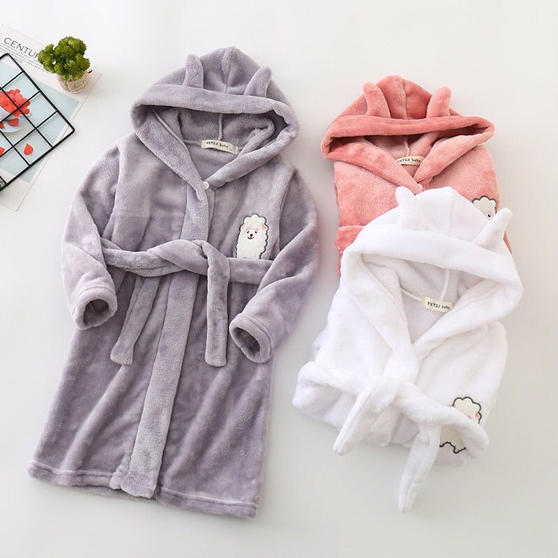 Peignoir soie Bébé Blanc